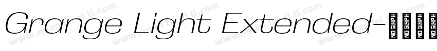 Grange Light Extended字体转换